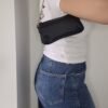 Vintage Gucci Heart chain shoulder black bag.