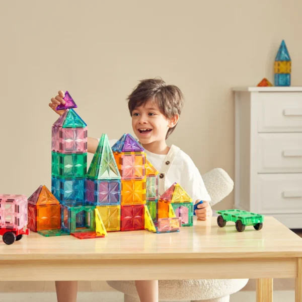 3D Magnetic Building Blocks  57 Pieces